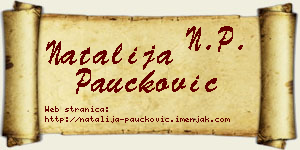 Natalija Paučković vizit kartica
